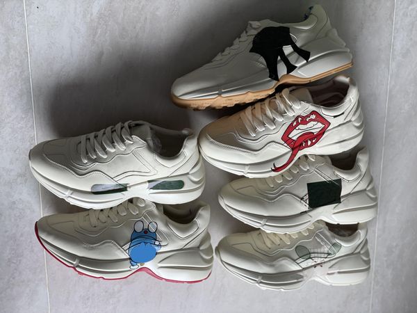 with box designer sneakers ggity shoes 2022 women rhyton sneaker men designer platform shoes red green stripe multicolor sneakers leather tx, Black
with box designer sneakers ggity shoes 2022 women rhyton sneaker men designer platform shoes red green stripe multicolor sneakers leather tx, Black