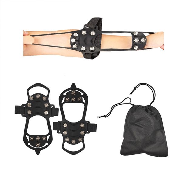 crampons 1pair 11 studs for snow and ice outdoor climbing shoe spikes antislip covers shoes men's crampon grips 230213, Black;blue
crampons 1pair 11 studs for snow and ice outdoor climbing shoe spikes antislip covers shoes men's crampon grips 230213, Black;blue