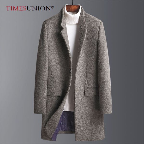 men's wool blends autumnwinter men woolen coat jacket midlength thicken winter fashion casual stand collar warm 230213, Black
men's wool blends autumnwinter men woolen coat jacket midlength thicken winter fashion casual stand collar warm 230213, Black