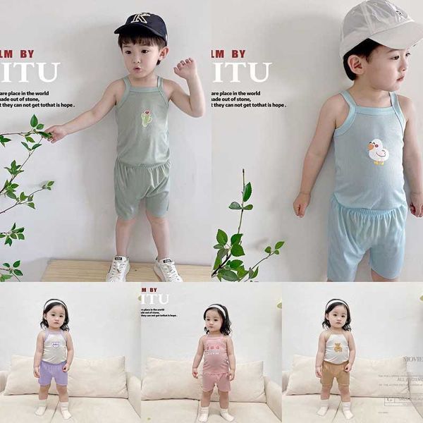 clothing camisole shorts baby home sets summer children's clothes vest suits toddler two piece set pajamas kids leisure wear, White
clothing camisole shorts baby home sets summer children's clothes vest suits toddler two piece set pajamas kids leisure wear, White