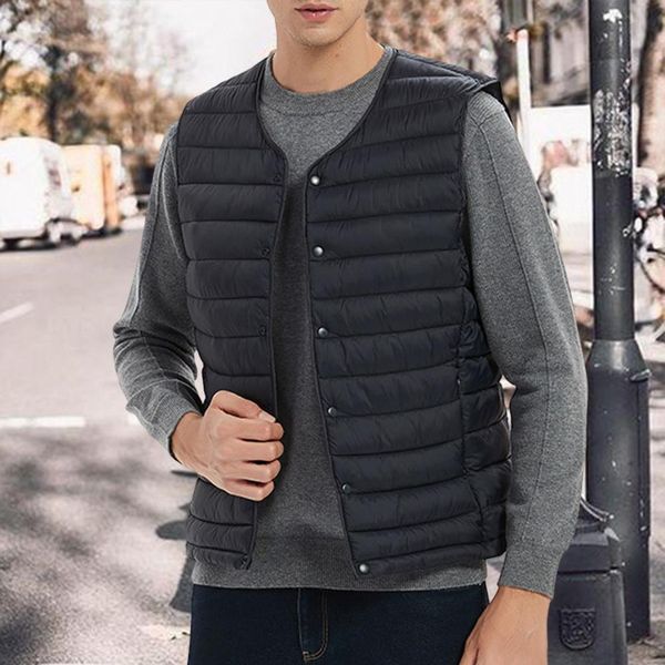 men's vests trendy winter waistcoat ultra light sleeveless thermal casual coat 230213, Black;white
men's vests trendy winter waistcoat ultra light sleeveless thermal casual coat 230213, Black;white