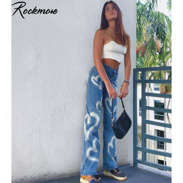women s jeans rockmore graffiti print pockets wide leg trousers high waisted straight pants denim 230213, Blue
women s jeans rockmore graffiti print pockets wide leg trousers high waisted straight pants denim 230213, Blue