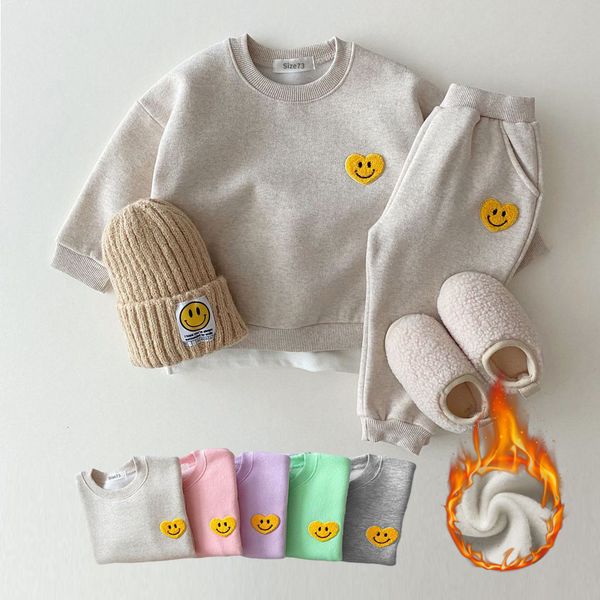 clothing sets korea baby boys fleece lined clothes children thicken sweater and velvet girls pullover pant suits 2pcs 230213, White
clothing sets korea baby boys fleece lined clothes children thicken sweater and velvet girls pullover pant suits 2pcs 230213, White
