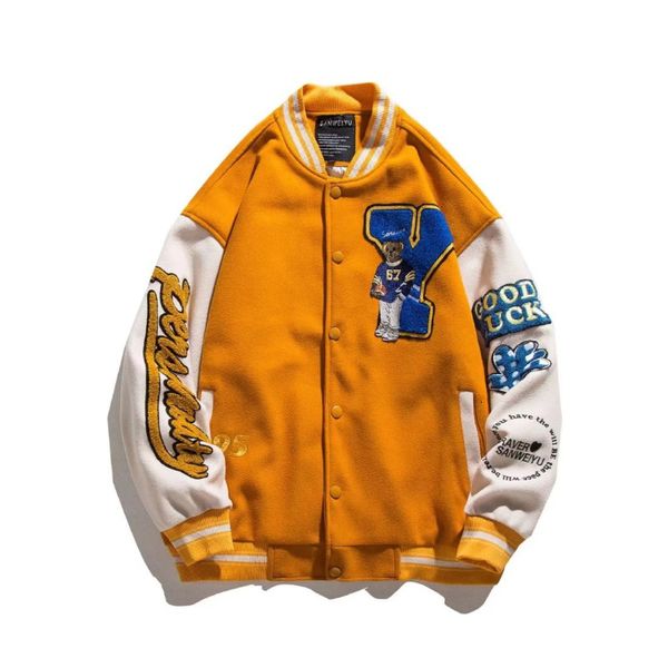 womens jackets retro american english knitted embroidered baseball suit y2k women large size loose windbreaker couple pilot jacket coat bomb, Black;brown
womens jackets retro american english knitted embroidered baseball suit y2k women large size loose windbreaker couple pilot jacket coat bomb, Black;brown