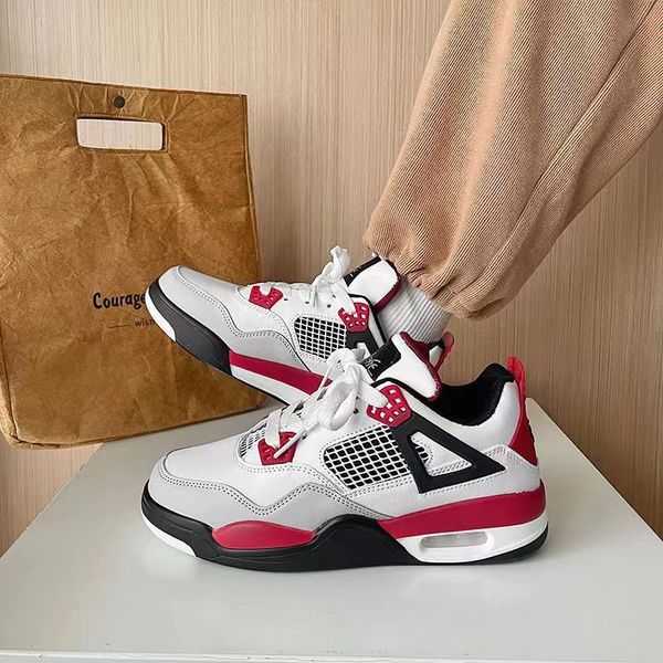2023 wholesale jumpman 4 4s men womens basketball shoes white cement cactus jack neon court purple bred mens trainers sports sneakers size 3, White;red
2023 wholesale jumpman 4 4s men womens basketball shoes white cement cactus jack neon court purple bred mens trainers sports sneakers size 3, White;red