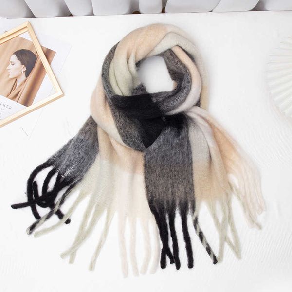 scarves autumn and winter new style thickened warm color check scarf hoop yarn thick tassel matching ac shawl women, Blue;gray
scarves autumn and winter new style thickened warm color check scarf hoop yarn thick tassel matching ac shawl women, Blue;gray