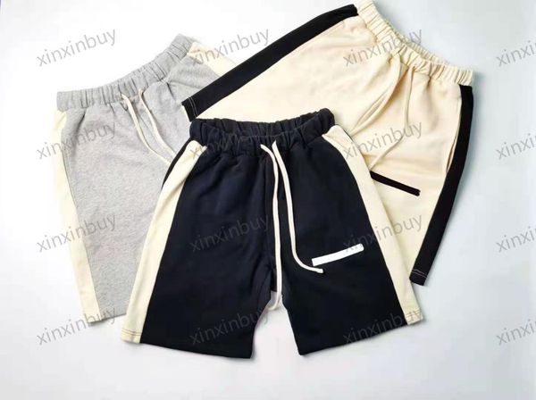 xinxinbuy men women designer shorts pant panelled letters print spring summer cotton white black blue s-xl
xinxinbuy men women designer shorts pant panelled letters print spring summer cotton white black blue s-xl