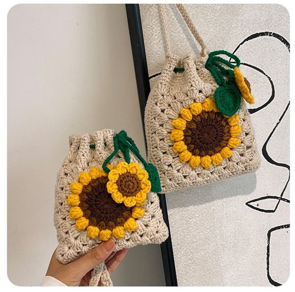 children sunflower crochet handbag girls hollow knitted crossbody bucket bags 2023 kids princess one-shoulder bag z0190, Black
children sunflower crochet handbag girls hollow knitted crossbody bucket bags 2023 kids princess one-shoulder bag z0190, Black
