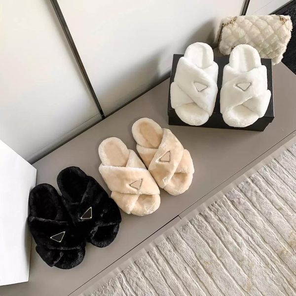 with box women fur slippers warm winter wool slipper overlap house outside show style splicing autumn slides ladies hollow sandals mid so yv, Black
with box women fur slippers warm winter wool slipper overlap house outside show style splicing autumn slides ladies hollow sandals mid so yv, Black