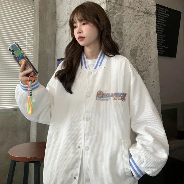 womens jackets corduroy jacket womens spring and autumn baseball jacket korean version college style multifunctional trend loose jacket 2302, Black;brown
womens jackets corduroy jacket womens spring and autumn baseball jacket korean version college style multifunctional trend loose jacket 2302, Black;brown