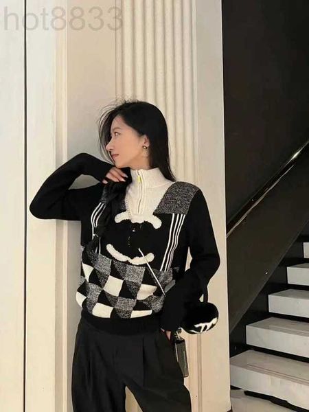 women's knits & tees designer new fashion trend personality small jacquard high neck zipper long sleeve t-shirt women kkkc, White
women's knits & tees designer new fashion trend personality small jacquard high neck zipper long sleeve t-shirt women kkkc, White