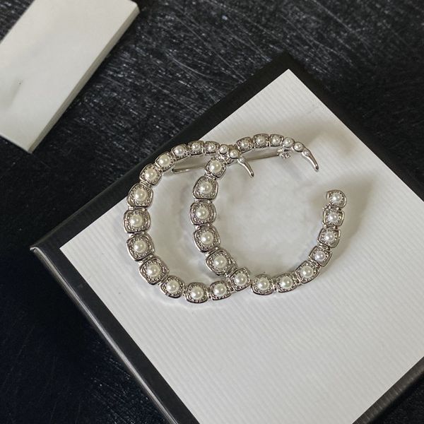 with box luxury g letters designers pins brooches for women men alloy fashion crystal pearl brooch pin jewelry for party, Gray
with box luxury g letters designers pins brooches for women men alloy fashion crystal pearl brooch pin jewelry for party, Gray