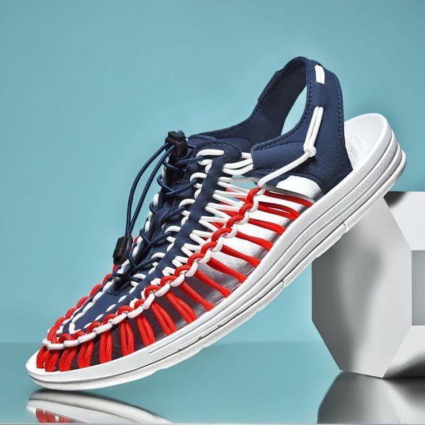 dress shoes comfortable men sandals summer outdoor beach men slip on aqua slippers zapatos knitting couple cloth sandal 230213, Black
dress shoes comfortable men sandals summer outdoor beach men slip on aqua slippers zapatos knitting couple cloth sandal 230213, Black