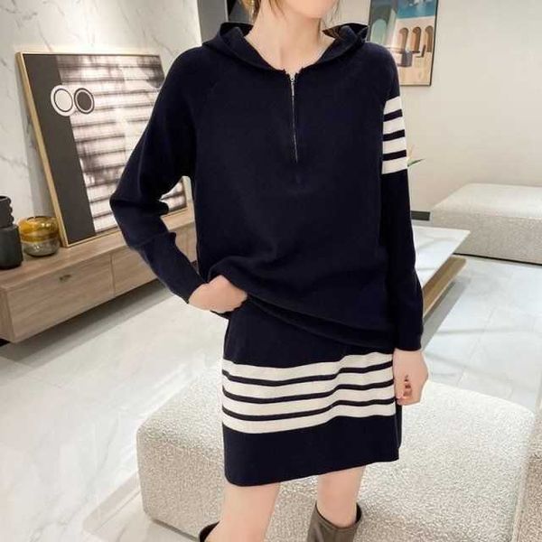 men's hoody tomh brown hoodie designer waffle stripe knitted sweater pullover half-skirt set women sweatshirt round neck fashion brand, Black
men's hoody tomh brown hoodie designer waffle stripe knitted sweater pullover half-skirt set women sweatshirt round neck fashion brand, Black