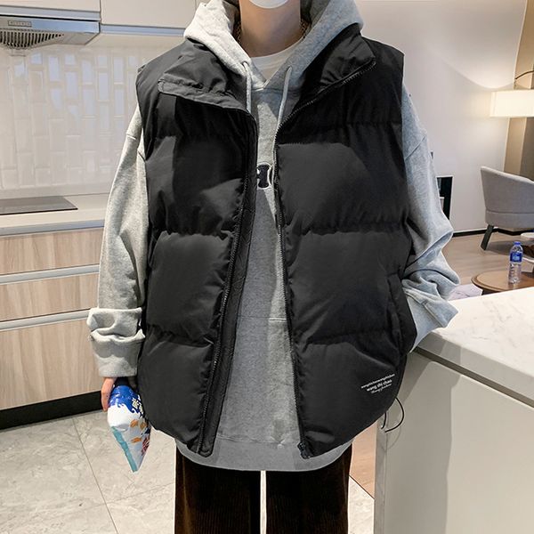 men's vests winter sleeveless jacket men korean fashion casual waistcoat parkas khaki warm trend oversized outwear y2k male clothes 23, Black;white
men's vests winter sleeveless jacket men korean fashion casual waistcoat parkas khaki warm trend oversized outwear y2k male clothes 23, Black;white