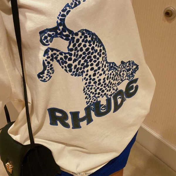 street fashion rhude men t shirts ss22 leopard print round neck pullover loose casual short sleeve women's couple t-shirt, White;black
street fashion rhude men t shirts ss22 leopard print round neck pullover loose casual short sleeve women's couple t-shirt, White;black