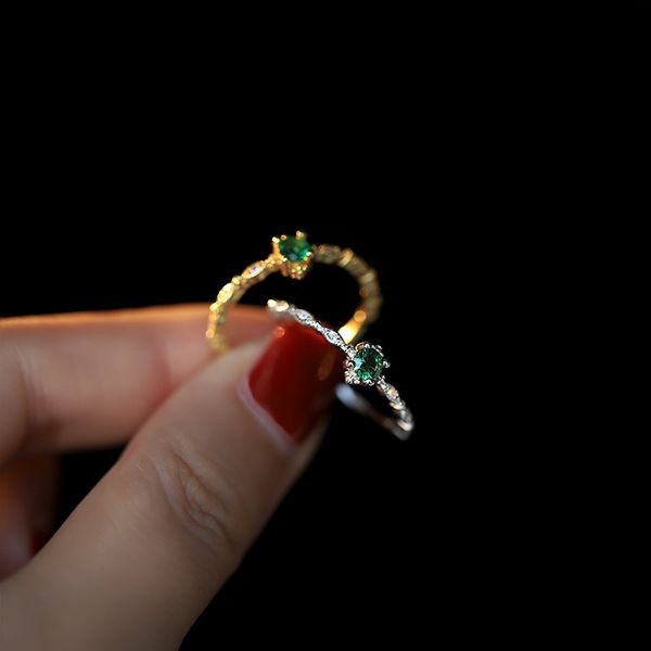 circle cut emerald zircon opening ring for women european golden jewelry wedding elegant rings lovers gifts, Silver
circle cut emerald zircon opening ring for women european golden jewelry wedding elegant rings lovers gifts, Silver