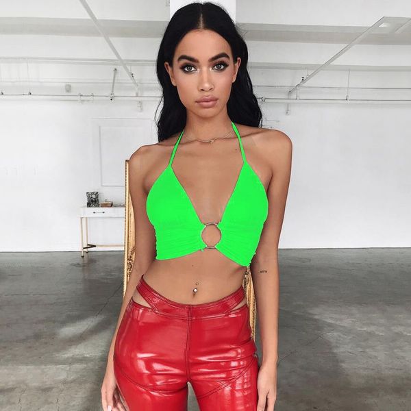 women's tanks & camis leopard print hanging neck ring lace up with crop leopard suspender sleeveless vest 2022 summer european and amer, White 
women's tanks & camis leopard print hanging neck ring lace up with crop leopard suspender sleeveless vest 2022 summer european and amer, White