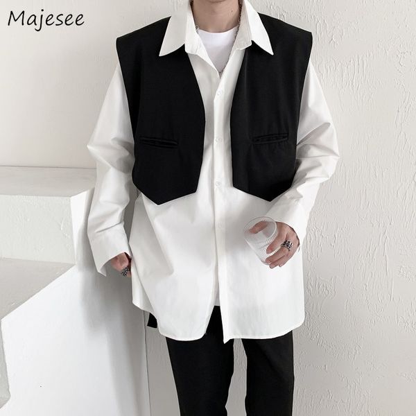 men's vests men fashion handsome design solid cropped pocket retro sleeveless spring allmatch black streetwear gothic harajuku trendy 2, Black;white
men's vests men fashion handsome design solid cropped pocket retro sleeveless spring allmatch black streetwear gothic harajuku trendy 2, Black;white