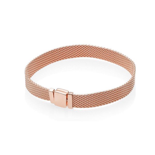 rose gold strap style mesh bracelets for pandora real sterling silver fashion wedding jewelry for women girlfriend gift charms bracelet with, Golden;silver
rose gold strap style mesh bracelets for pandora real sterling silver fashion wedding jewelry for women girlfriend gift charms bracelet with, Golden;silver