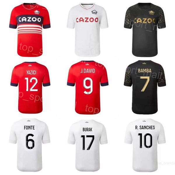2022-23 club lille 17 yilmaz soccer jersey black red white 9 david 12 yazici 7 bamba 10 ikone 4 botman 6 fonte 19 lihadji football shirt kit, Black;yellow
2022-23 club lille 17 yilmaz soccer jersey black red white 9 david 12 yazici 7 bamba 10 ikone 4 botman 6 fonte 19 lihadji football shirt kit, Black;yellow