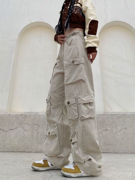 women s pants s lengbuding girl american retro heavy industry functional wind multi pocket overalls men women army green hiphop casual pants, Black;white
women s pants s lengbuding girl american retro heavy industry functional wind multi pocket overalls men women army green hiphop casual pants, Black;white