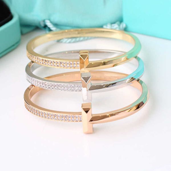 factory designer bangle t brand designers knot bangle double bracelets diamond bangles bracelet high grade sensitized family half di, Black
factory designer bangle t brand designers knot bangle double bracelets diamond bangles bracelet high grade sensitized family half di, Black