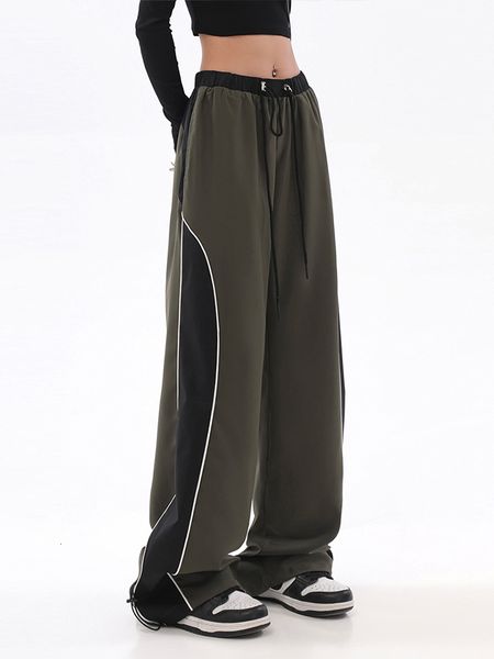women s pants s autumn winter women vintage contrast color patchwork sweatpants loose wide leg straight mopping lady joggers trousers street, Black;white
women s pants s autumn winter women vintage contrast color patchwork sweatpants loose wide leg straight mopping lady joggers trousers street, Black;white