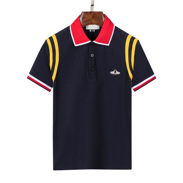 mens stylist polo shirts luxury men's polos designer clothing short sleeves fashion summer print embroidery t shirt high street mens po, White;black
mens stylist polo shirts luxury men's polos designer clothing short sleeves fashion summer print embroidery t shirt high street mens po, White;black