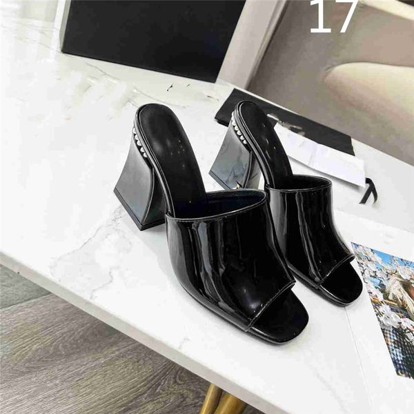 fashion sandals luxury design 2023 channel women high heel leather letter logo wedding party casual slippers 04-020, Black
fashion sandals luxury design 2023 channel women high heel leather letter logo wedding party casual slippers 04-020, Black