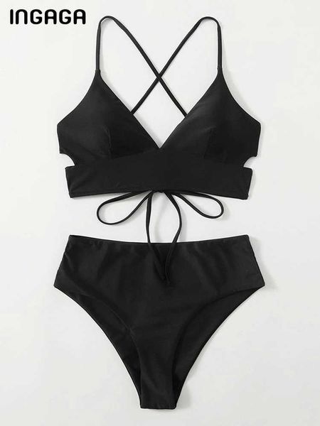 women's swimwear ingaga black bikinis 2023 woman swimsuits cut out swimwear women summer beachwear string bathing suits swim wear new l, White;black
women's swimwear ingaga black bikinis 2023 woman swimsuits cut out swimwear women summer beachwear string bathing suits swim wear new l, White;black
