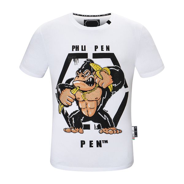 2023 summer men's designer t-shirt leisure men's phillip plaint shirt with letter print short sleeve luxury men's hip-hop fas, White;black
2023 summer men's designer t-shirt leisure men's phillip plaint shirt with letter print short sleeve luxury men's hip-hop fas, White;black