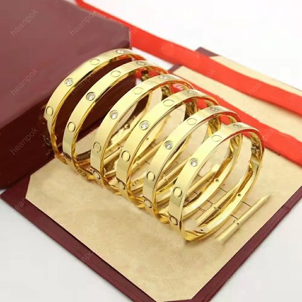love bracelet designer bangle women men titanium bangles gold silver rose cuff bracelets luxury jewelry 17cm 20cm 21cm, Black
love bracelet designer bangle women men titanium bangles gold silver rose cuff bracelets luxury jewelry 17cm 20cm 21cm, Black