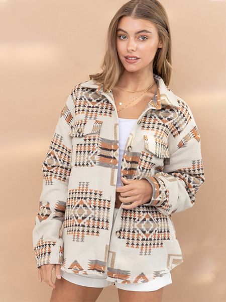 womens jackets crlaydk vintage women aztec printed shacket jacket loose boho wool blend coat button down causal vestes with pockets 230213, Black;brown
womens jackets crlaydk vintage women aztec printed shacket jacket loose boho wool blend coat button down causal vestes with pockets 230213, Black;brown