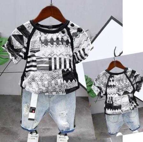 sets toddler boy suit summer children's casual hollow shortsleeved tshirt denim shorts fashion clothing set, White
sets toddler boy suit summer children's casual hollow shortsleeved tshirt denim shorts fashion clothing set, White