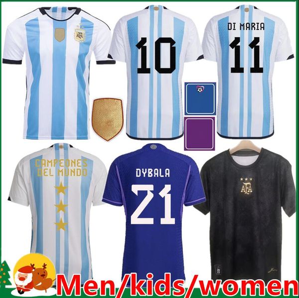 2022 2023 3 stars argentina soccer jerseys 22 23 dybala di maria martinez de paul maradona fernandez kids kit men women football shirt fans, Black;yellow
2022 2023 3 stars argentina soccer jerseys 22 23 dybala di maria martinez de paul maradona fernandez kids kit men women football shirt fans, Black;yellow