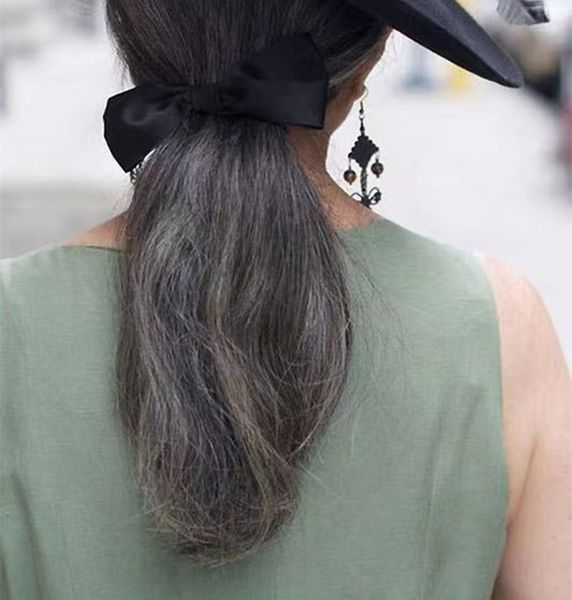 salt and pepper wavy gray wrap magic ponytail horsetail 100g-140g clips in/on 100% brazilian remy human hair extension natural straight, Black
salt and pepper wavy gray wrap magic ponytail horsetail 100g-140g clips in/on 100% brazilian remy human hair extension natural straight, Black