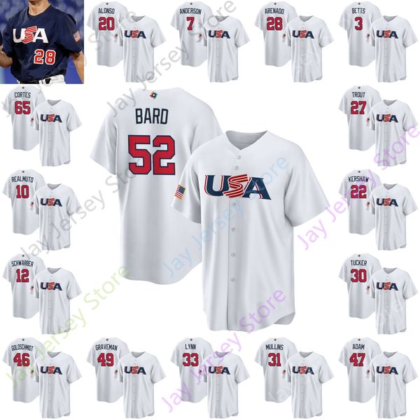 2023 world baseball classic wbc team usa jersey adam ottavino daniel bard devin williams brady singer ryan pressly kendall graveman higashio, Blue;black
2023 world baseball classic wbc team usa jersey adam ottavino daniel bard devin williams brady singer ryan pressly kendall graveman higashio, Blue;black