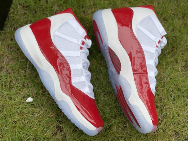 authentic 11s 11 cherry shoes men sports sneakers ct8012-116 white varsity red black outdoor with original box, Red;white
authentic 11s 11 cherry shoes men sports sneakers ct8012-116 white varsity red black outdoor with original box, Red;white