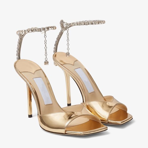 designer sandals women shoes luxury saeda sandal 100 with crystal embellishment open toes stiletto heel eu35-43 with box dresses wedding, Black
designer sandals women shoes luxury saeda sandal 100 with crystal embellishment open toes stiletto heel eu35-43 with box dresses wedding, Black