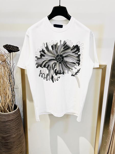 spring and summer new man's t-shirt exquisite flower print design luxury leisure comfort designer men's t-shirts, White;black
spring and summer new man's t-shirt exquisite flower print design luxury leisure comfort designer men's t-shirts, White;black