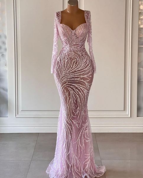 pink mermaid prom dresses long sleeves v neck 3d lace hollow appliques sparkly sequins beaded floor length celebrity evening dresses plus si, Black
pink mermaid prom dresses long sleeves v neck 3d lace hollow appliques sparkly sequins beaded floor length celebrity evening dresses plus si, Black
