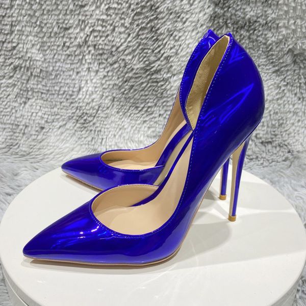 solid glossy royal blue women shoes fashion red bottom ladies side cut pointy toe high heel shoes elegant stiletto pumps for suit party show, Black
solid glossy royal blue women shoes fashion red bottom ladies side cut pointy toe high heel shoes elegant stiletto pumps for suit party show, Black