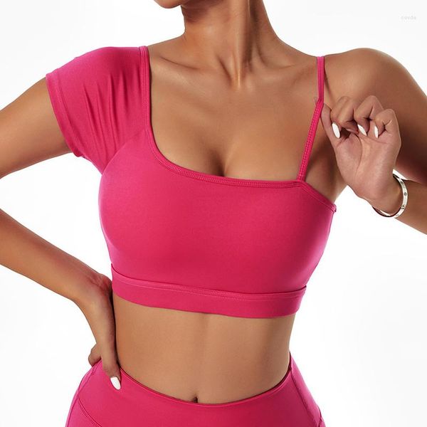 women's t asheywr workout sloping shoulders skinny quick dry fitness knit high elastic tees solid, White
women's t asheywr workout sloping shoulders skinny quick dry fitness knit high elastic tees solid, White