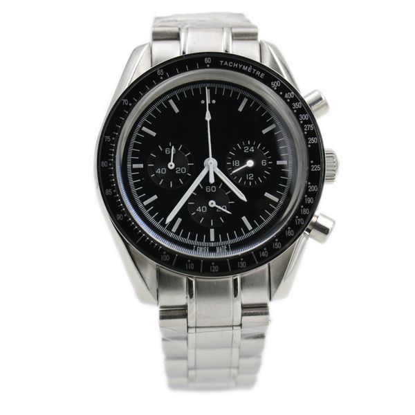 40mm quartz chronograph function mens watch speed moon watches stainless steel flod clasp, Slivery;brown
40mm quartz chronograph function mens watch speed moon watches stainless steel flod clasp, Slivery;brown