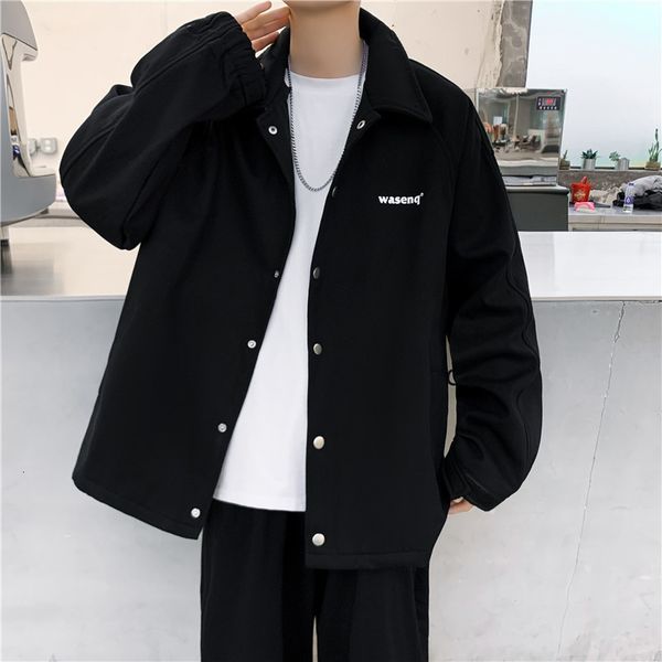men s jackets men spring turn down collar loose coat hip hop streetwear solid single breasted harajuku jaqueta masculina 230213, Black;brown
men s jackets men spring turn down collar loose coat hip hop streetwear solid single breasted harajuku jaqueta masculina 230213, Black;brown