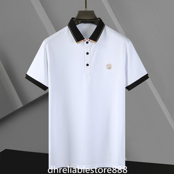 fashion designer men's polo shirt cotton embroidered short sleeve t-shirt original single lapel shirts, White;black
fashion designer men's polo shirt cotton embroidered short sleeve t-shirt original single lapel shirts, White;black