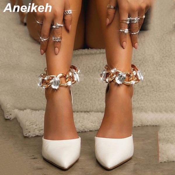 dress shoes aneikeh femmes chaussures pumps high heels crystal fashion women's shoes pointed toe retro metal decoratio wedding 230211, Black
dress shoes aneikeh femmes chaussures pumps high heels crystal fashion women's shoes pointed toe retro metal decoratio wedding 230211, Black
