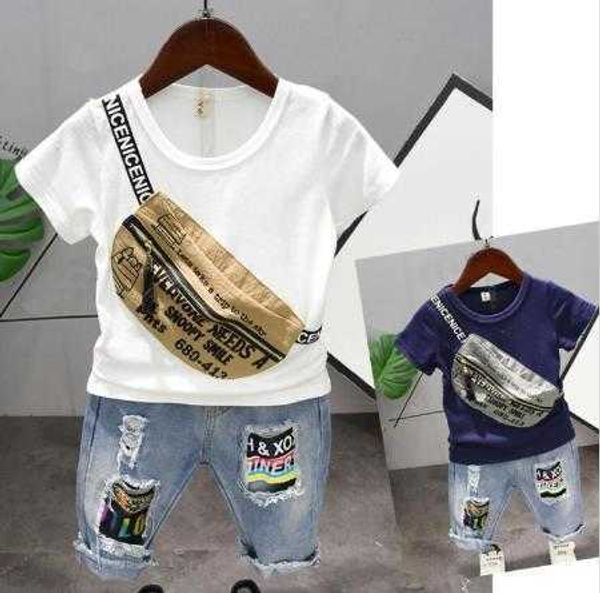 clothing sets summer baby boy shortsleeved pants suit children clothes design pockets letter print hole print jeans kids sets y, White
clothing sets summer baby boy shortsleeved pants suit children clothes design pockets letter print hole print jeans kids sets y, White
