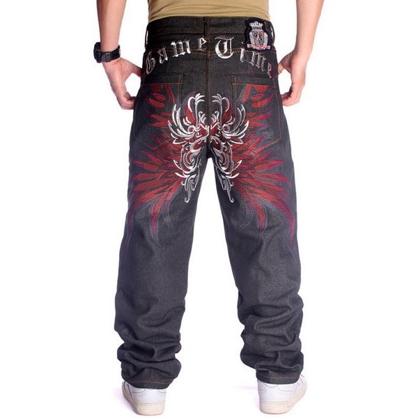 men's jeans mens rushed stripe loose hip hop men printed hiphop demin pants trousers embroidered flower wings 230211, Blue
men's jeans mens rushed stripe loose hip hop men printed hiphop demin pants trousers embroidered flower wings 230211, Blue